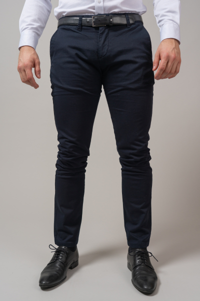 PANTALON SLIM COULEUR UNIE