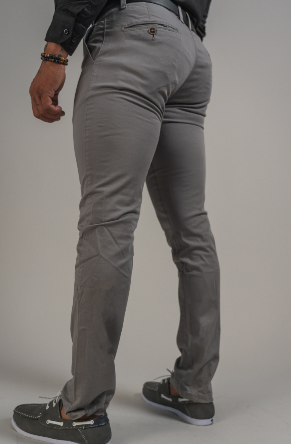 PANTALON SLIM COULEUR UNIE