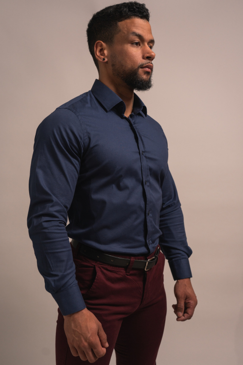 CHEMISE SLIM COULEUR UNIE