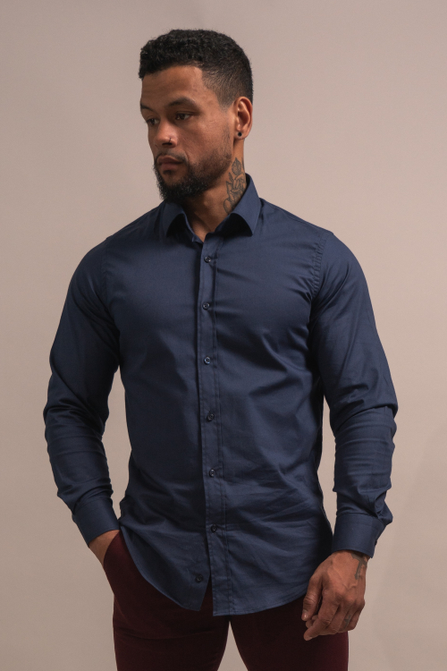 CHEMISE SLIM COULEUR UNIE