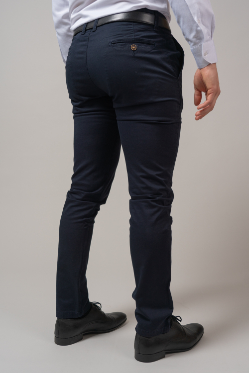 PANTALON SLIM COULEUR UNIE