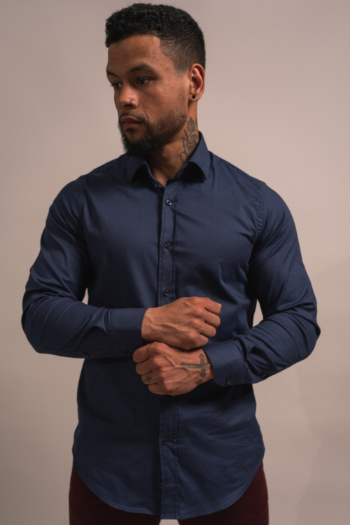 CHEMISE SLIM COULEUR UNIE