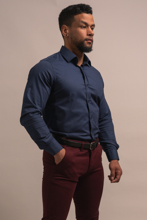 CHEMISE SLIM COULEUR UNIE