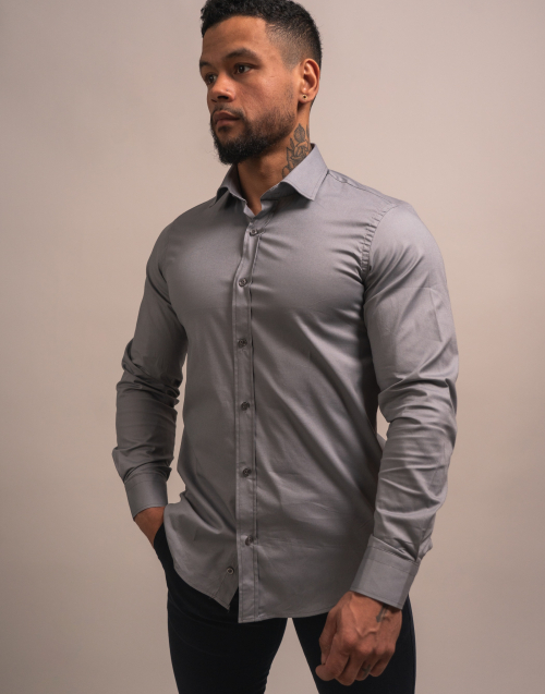 CHEMISE SLIM COULEUR UNIE